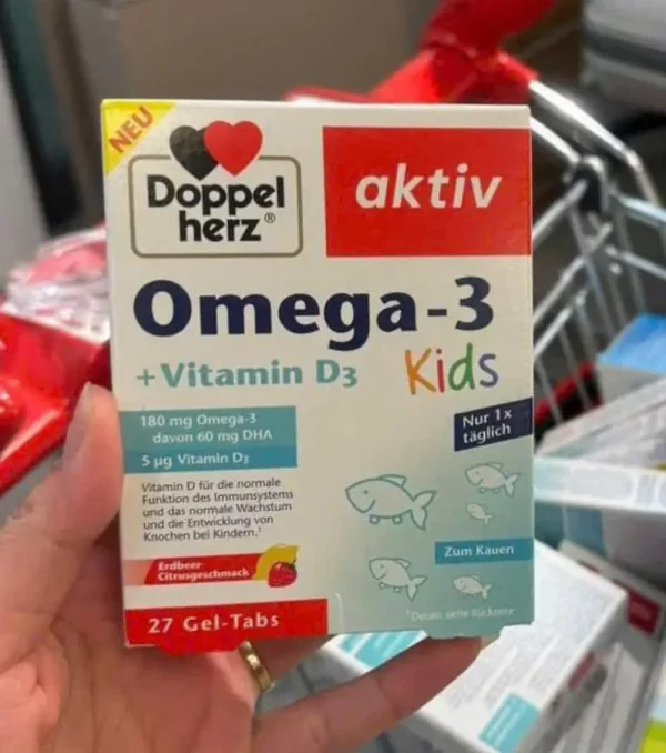 Doppelherz Omega 3 Kids Vitamin D3 cho be 27 vien cua Duc