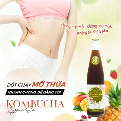 Men detox Kombucha Zyme EX Hayari 720ml của Nhật Bản