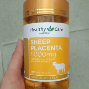 Nhau thai cừu Healthy Care Sheep Placenta 5000mg của Úc 100 viên