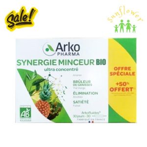 Thải Độc Giảm Cân Arkopharma Synergie Minceur Bio 30 ống của Pháp