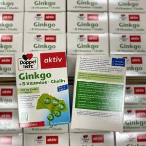 Thuốc Bổ Não DoppelHerz Aktiv Ginkgo + B-Vitamine+Choline 40 viên của Đức