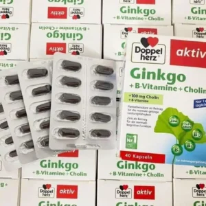 VIÊN UỐNG BỔ NÃO Ginkgo + B-Vitamine + Cholin của Doppelherz 40 viên - HÀNG ĐỨC