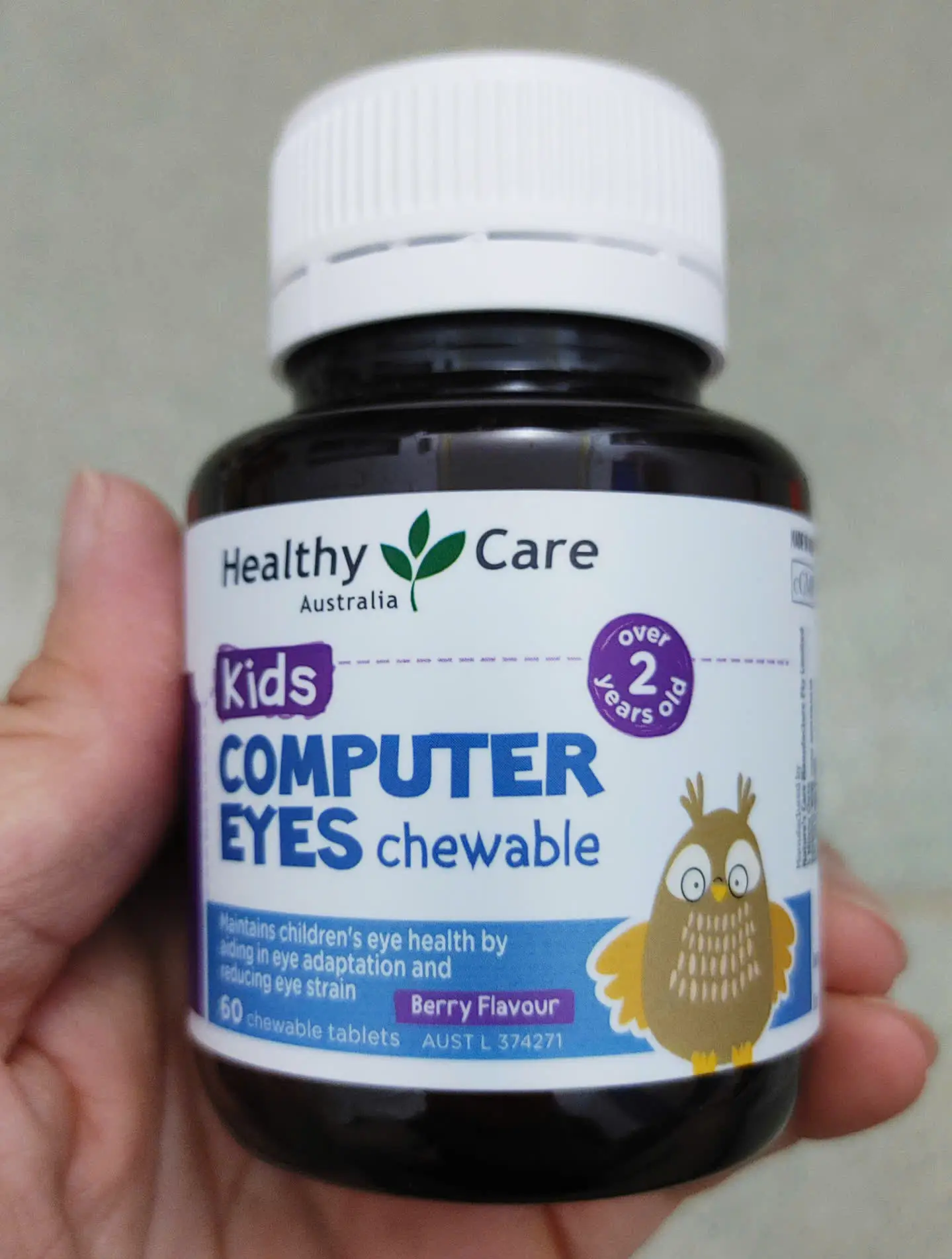 Kẹo bổ mắt cho bé Healthy Care Kids Computer Eyes 60 viên của Úc Viên Bổ Mắt Kids Computer Eyes Healthy Care 60 Viên