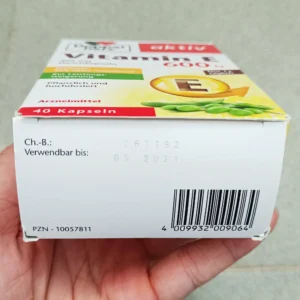 Viên Uống Doppelherz Aktiv Vitamin E 600N, 40 Viên