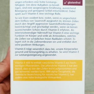 Viên Uống Doppelherz Aktiv Vitamin E 600N, 40 viên của Đức