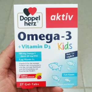 Viên nhai Doppelherz Omega-3 Vitamin D3 Kids, 27 Viên