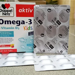 Viên nhai Doppelherz Omega 3 + Vitamin D3 Kids 27 viên cho bé