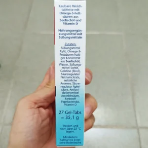 Viên nhai Doppelherz Omega-3 Vitamin D3 Kids, 27 viên của Đức