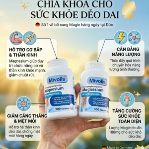 Viên uống Magie Mivolis 300 viên của Đức