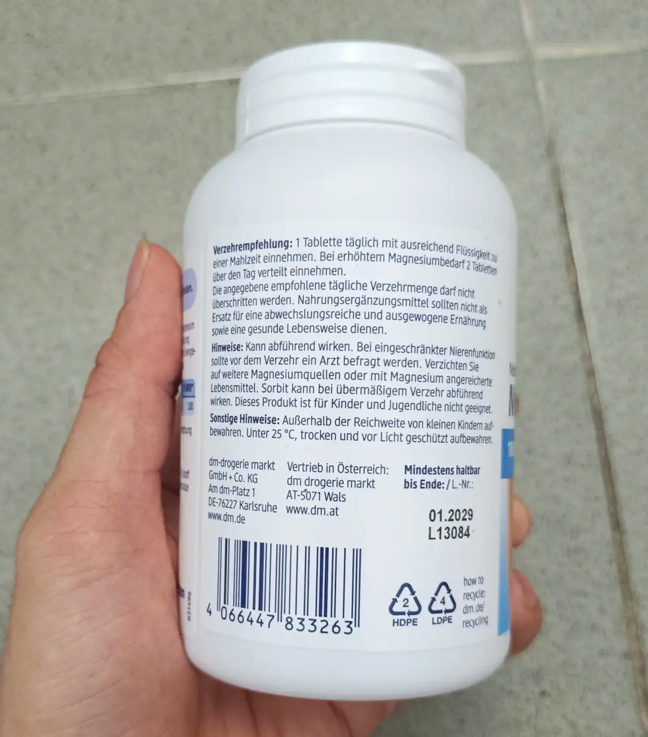 Viên uống Magie Mivolis Magnesium 300 viên của Đức Viên uống Mivolis Magnesium 300 viên