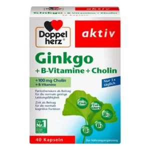 Viên uống bổ não Doppelherz Ginkgo + B-Vitamine + Cholin