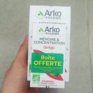 Viên uống bổ não, tăng cường trí nhớ Ginkgo Arkopharma 150v
