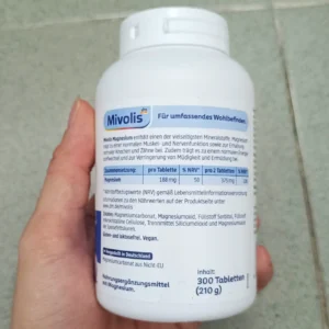 Viên uống Magie Mivolis Magnesium 300 viên của Đức Viên uống bổ sung magie Mivolis Magnesium, 300 viên của Đức