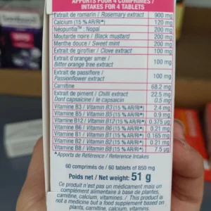 Viên uống giảm cân Minci Nov Pháp hộp 60 viên của Pháp