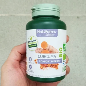 Viên uống tinh nghệ hữu cơ Nat & Form Curcuma Bio của Pháp 200 viên