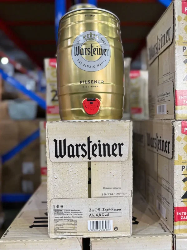 Bia Warsteiner Premium 4.8% – Thùng 2 Bom 5l