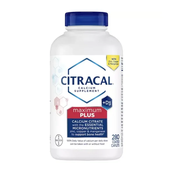 Citracal Maximum Plus Calcium Citrate + D3 - loại 280 viên