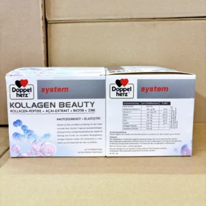 Collagen thủy phân Doppelherz Kollagen Beauty 30 ống của Đức Doppelherz Collagen Thủy Phân Kollagen Beauty Khỏe Đẹp Da 30 x 25 ml