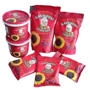 Hạt hướng dương bà già đỏ Nga xô 400g túi 300g
