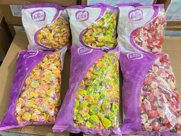 Kẹo dẻo Konti Nga vị trái cây gói 500g-1kg
