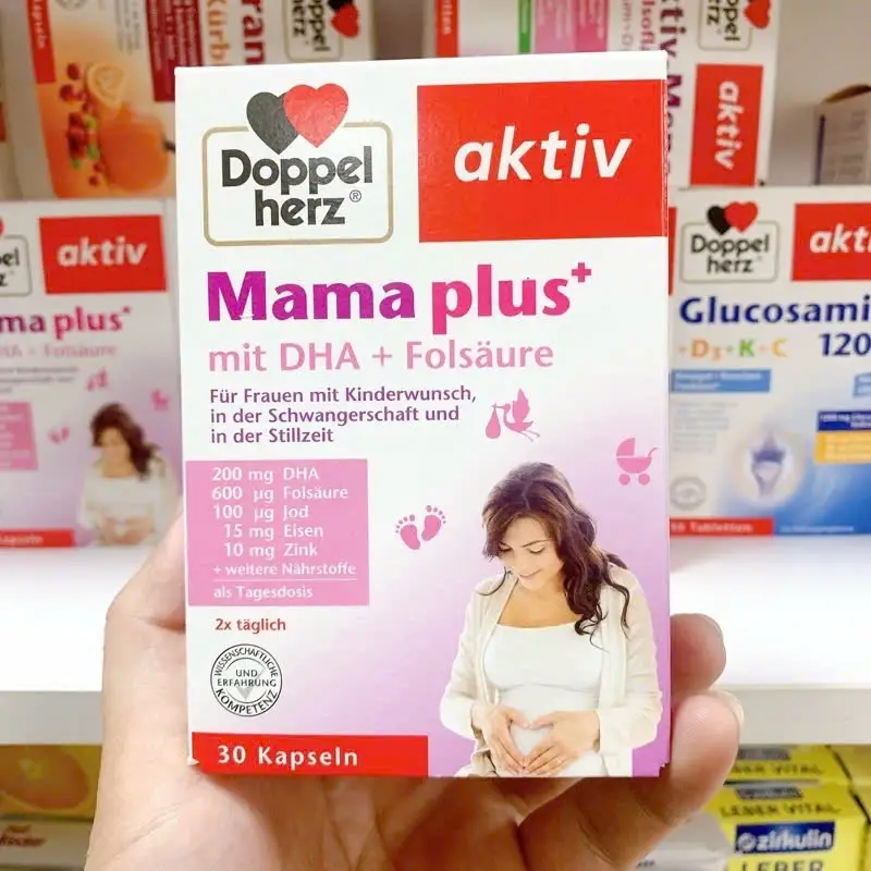 Thuốc bổ bầu Mama Plus Doppelherz 30 viên của Đức Mama Plus Doppelherz 30 viên – Vitamin tổng hợp cho bà