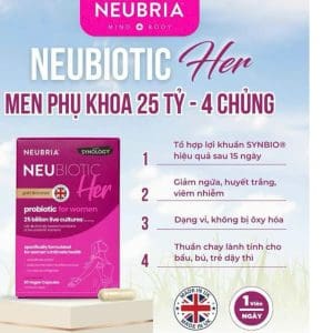 Men vi sinh phụ khoa Neubria Neubiotic Her 30 viên