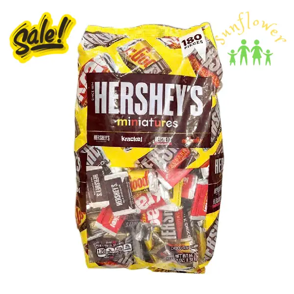 Kẹo socola Hershey's Miniatures 180 viên 1,58kg của Mỹ Socola HERSHEY'S Miniatures 1.58kg 180 viên - Chocolate