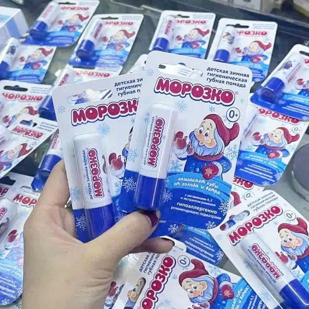 Son dưỡng môi ông già tuyết Morozko 2,8g của Nga Son dưỡng môi Ông Già Tuyết Morozko của Nga dành cho trẻ sơ sinh