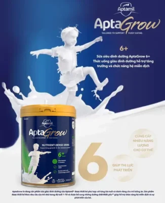 Sữa Aptamil AptaGrow 6+ Úc 900g trẻ từ 6 tuổi Sữa Aptagrow Úc Số 6 900g Cho Trẻ Từ 6 Tuổi
