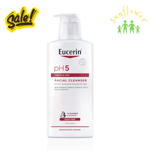 Sữa rửa mặt Eucerin pH5 Facial Cleanser 400ml Sữa rửa mặt Eucerin Facial Cleanser PH5 Sensitive Skin