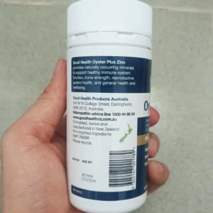Viên uống tinh chất hàu cao Goodhealth Oyster Plus Zinc 60 viên của Úc Tinh chất hàu Goodhealth Oyster Plus hộp 60 viên