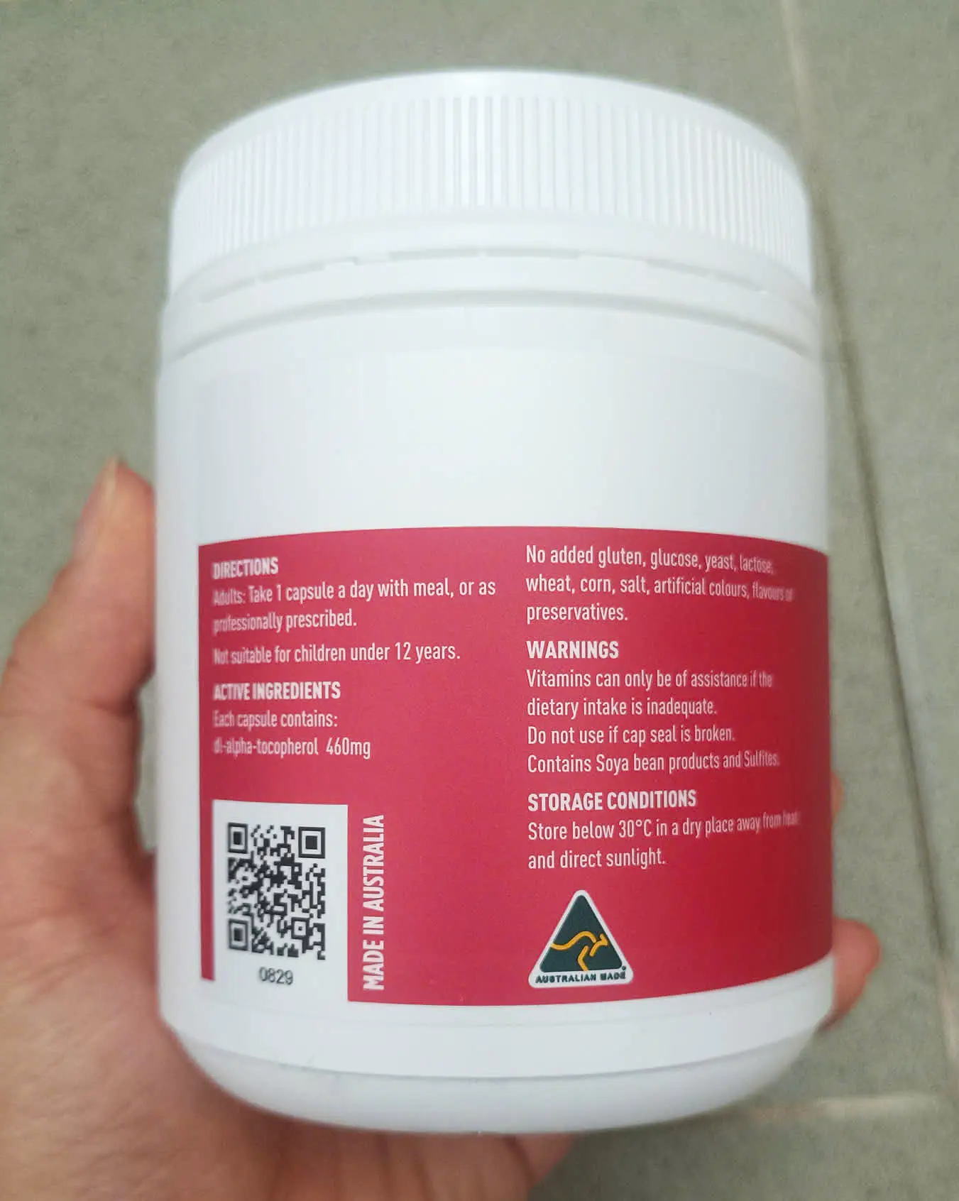 Viên uống Vitamin E Healthy Care 500IU hộp 200 viên của Úc Viên Uống Bổ Sung Vitamin E Healthy Care 500IU 200 Viên
