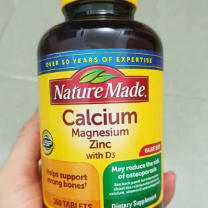 Viên uống Nature Made Calcium Magnesium Zinc with Vitamin D3 hộp 300 viên của Mỹ Viên uống Nature Made Calcium Magnesium Zinc With Vitamin D3 300 Tablets