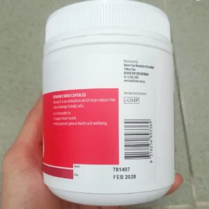 Viên uống Vitamin E Healthy Care 500IU hộp 200 viên của Úc Viên uống Vitamin E 500IU Healthy Care 200 viên