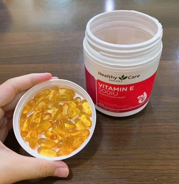 Viên uống Vitamin E Healthy Care 500IU hộp 200 viên của Úc