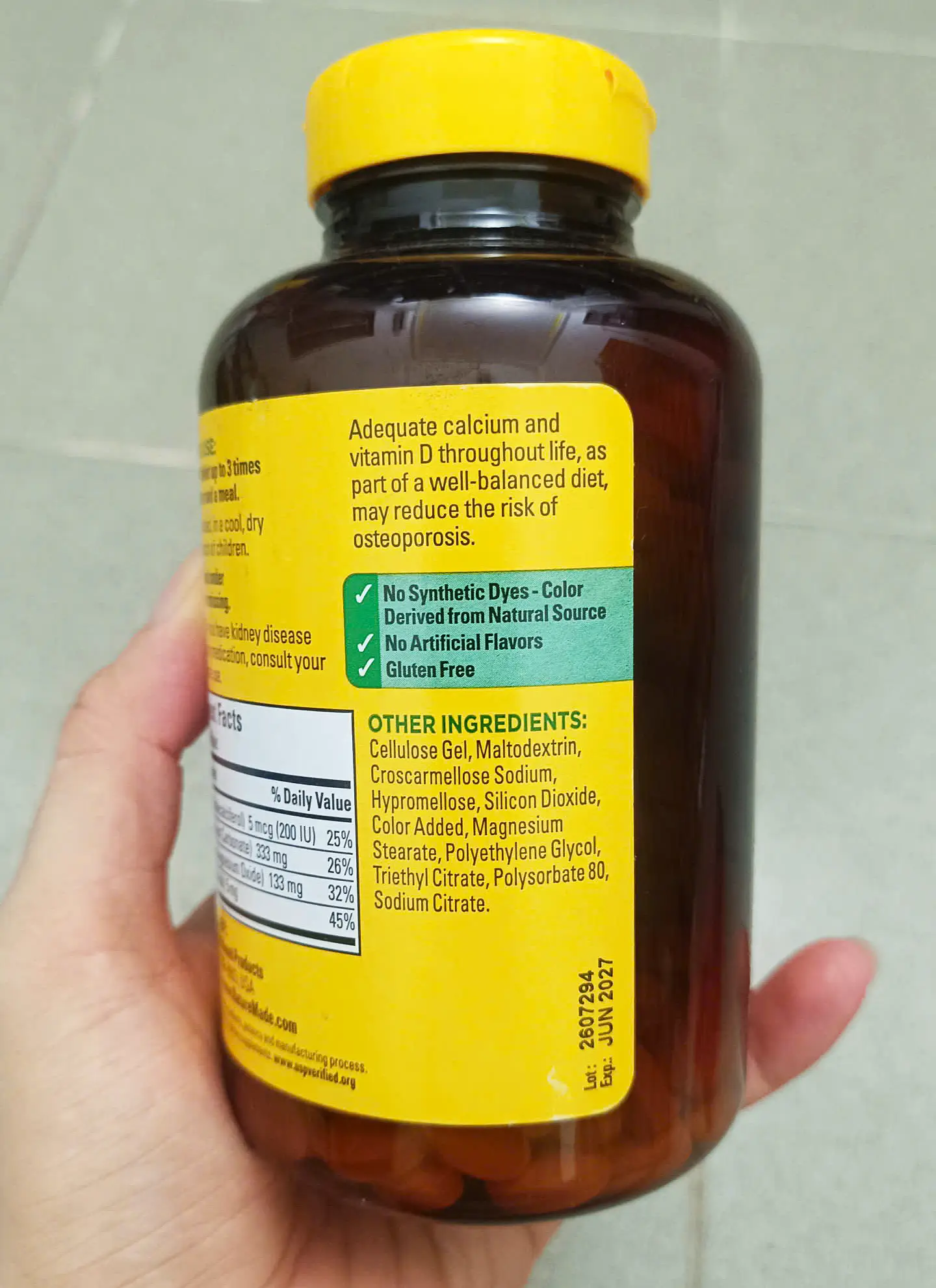 Viên uống Nature Made Calcium Magnesium Zinc with Vitamin D3 hộp 300 viên của Mỹ Viên uống bổ sung Canxi Vitamin D Nature made calcium magnesium zinc D3 300 viên