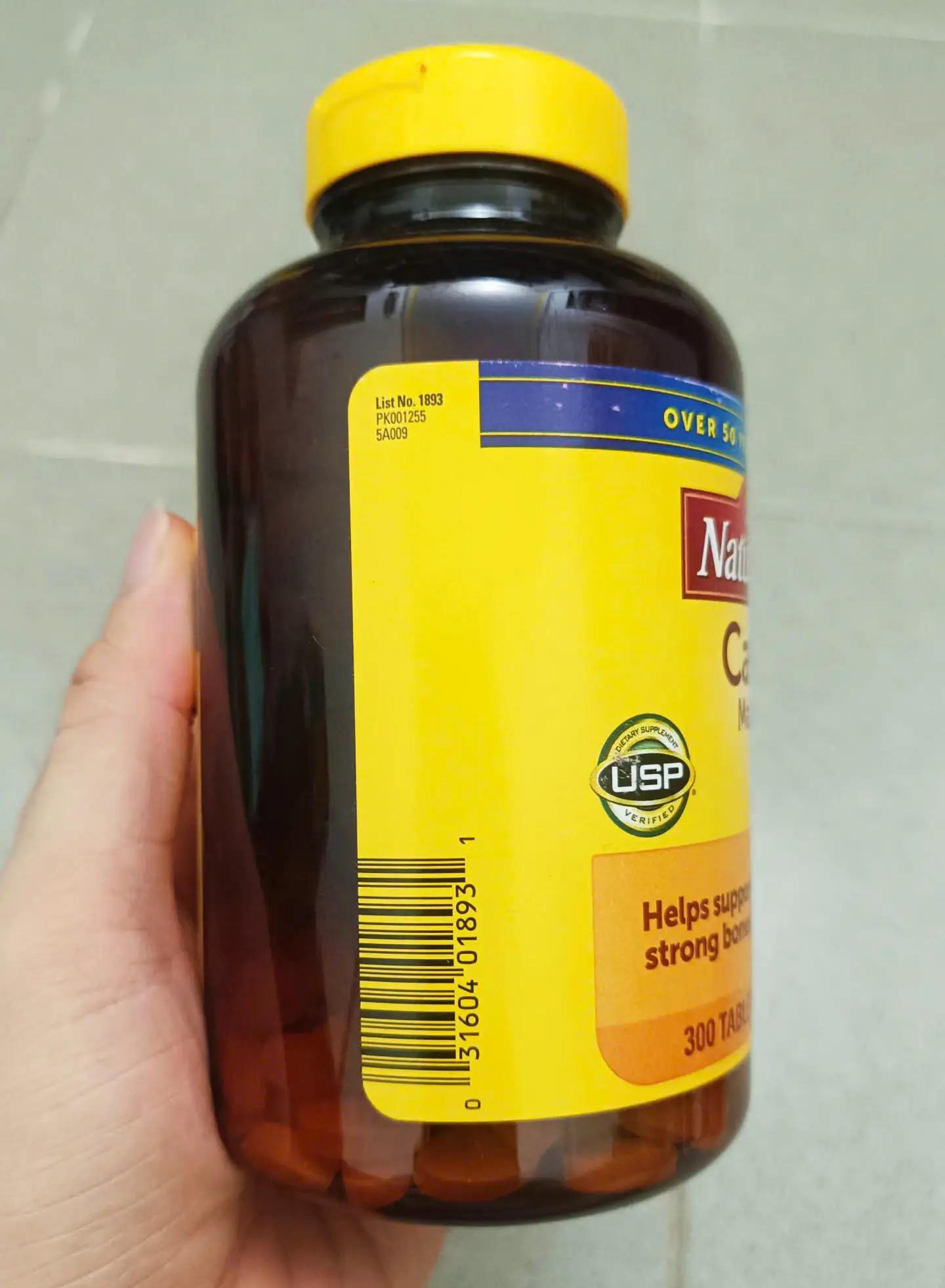 Viên uống Nature Made Calcium Magnesium Zinc with Vitamin D3 hộp 300 viên của Mỹ Viên uống bổ sung Canxi- VitaminD Nature made calcium magnesium zinc D3 300 viên