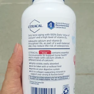 Viên uống bổ sung canxi Citracal Maximum Plus Calcium Citrate + D3 280 viên