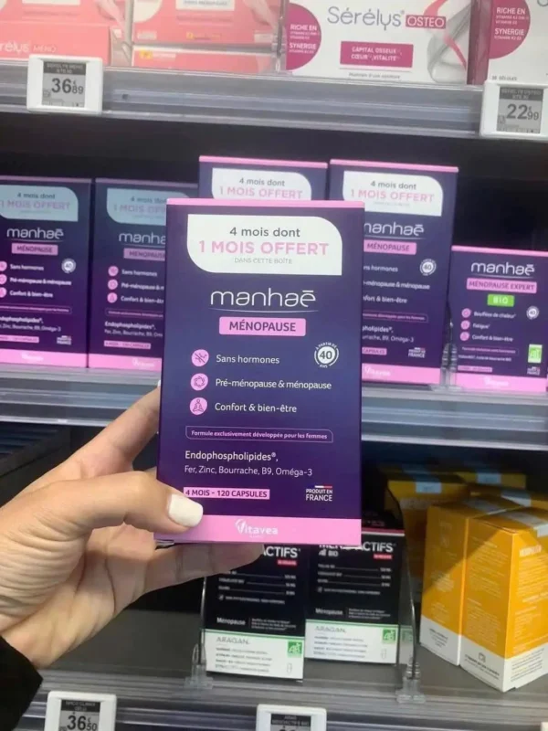 Viên uống cân bằng nội tiết Manhae Menopause Nutrisante của Pháp
