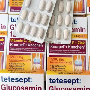 Viên uống hỗ trợ xương khớp Tetesept Glucosamin 1200 của Đức 30 Viên