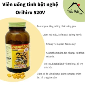 Viên uống tinh bột nghệ mùa thu Orihiro 520 viên của Nhật Bản