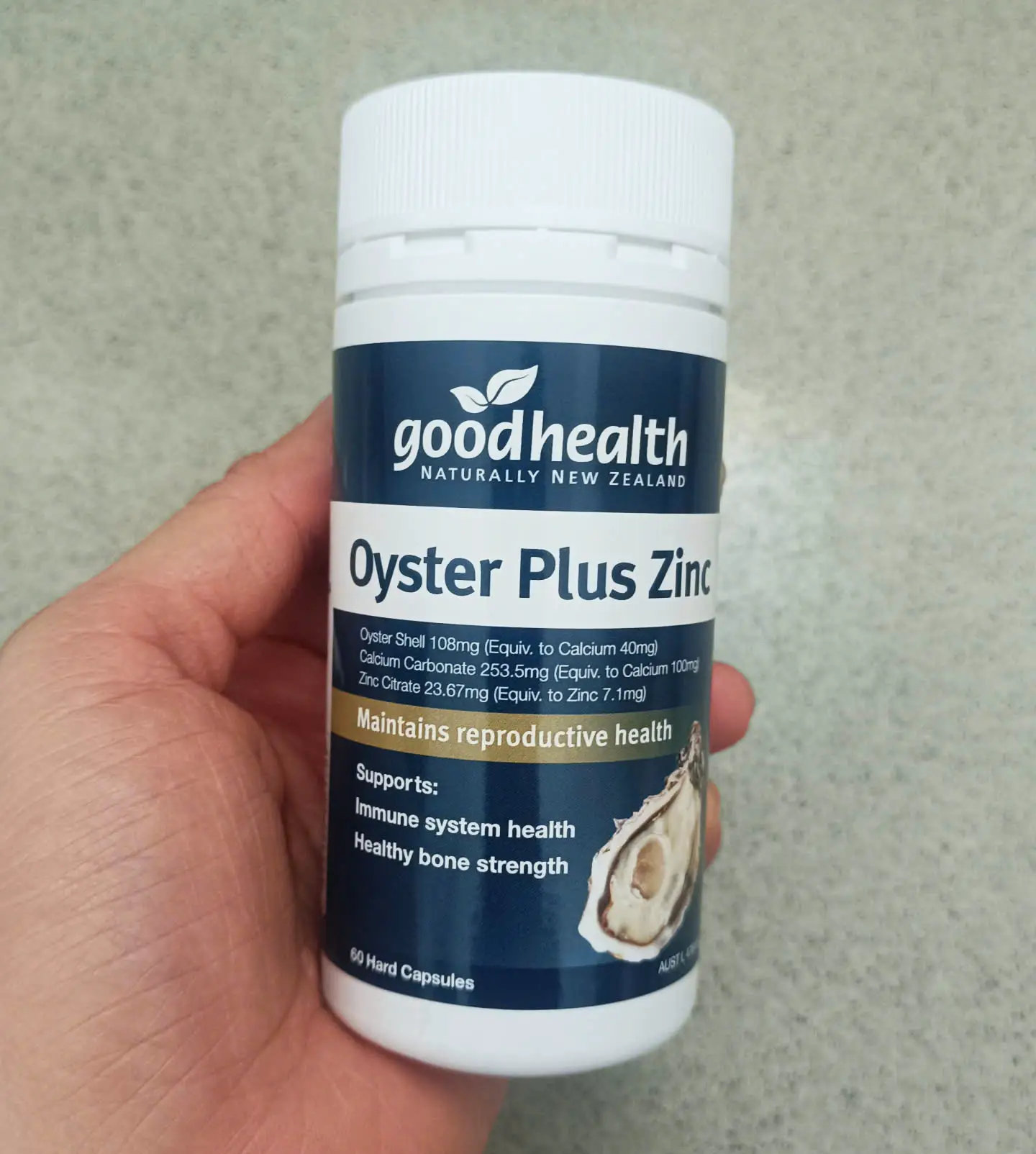Viên uống tinh chất hàu cao Goodhealth Oyster Plus Zinc 60 viên của Úc Viên uống tinh chất hàu giàu kẽm Goodhealth Oyster Plus Zinc của Úc 60 viên
