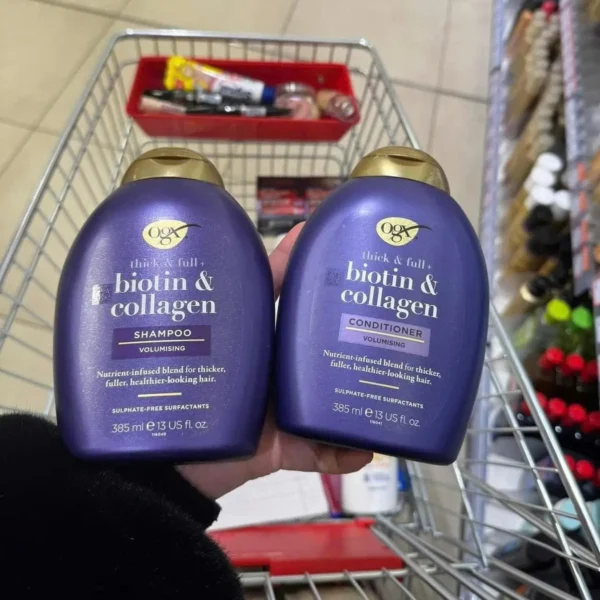 dầu gội xả OGX Thick & Full + Biotin & Collagen 385ml