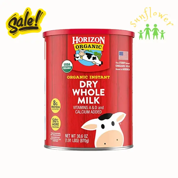 Sữa bột Horizon Organic Dry Whole Milk 870g của Mỹ sữa tươi horizon organic whole milk