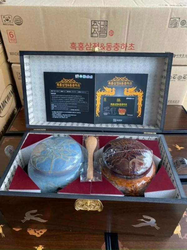 Cao Hồng Sâm Achimmadang Hộp Gỗ 500g X 2 Hũ