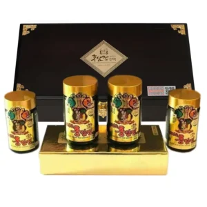 Cao Hồng Sâm KANGHWA Hộp Gỗ 4 Lọ x 250g (6Year Korea Red Ginseng)