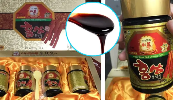 Cao hồng sâm hộp giấy Kanghwa hộp 4 lọ x 250g của Hàn Quốc Cao Hồng Sâm KangHwa Hàn Quốc Hộp Giấy Hoa 4 Lọ