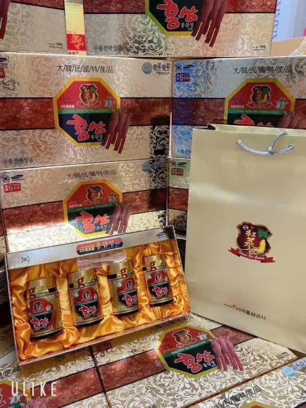 Cao Hồng Sâm Kanghwa Hàn Quốc, Hộp Giấy 4 Lọ