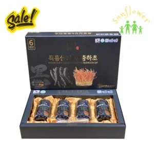 Cao hắc sâm Đông trùng Chambarunsam 4 lọ x 240g của Hàn Quốc