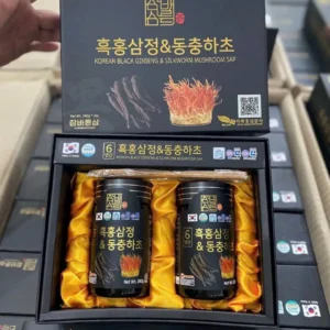 Cao hắc sâm đông trùng hạ thảo Chambarunsam Hàn Quốc hộp 2 lọ